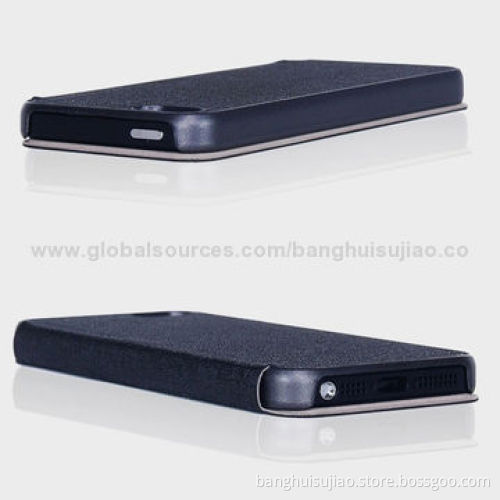 Leather Flip Case for iPhone 5 and 5S, 2014 Wholesale Supplier from China